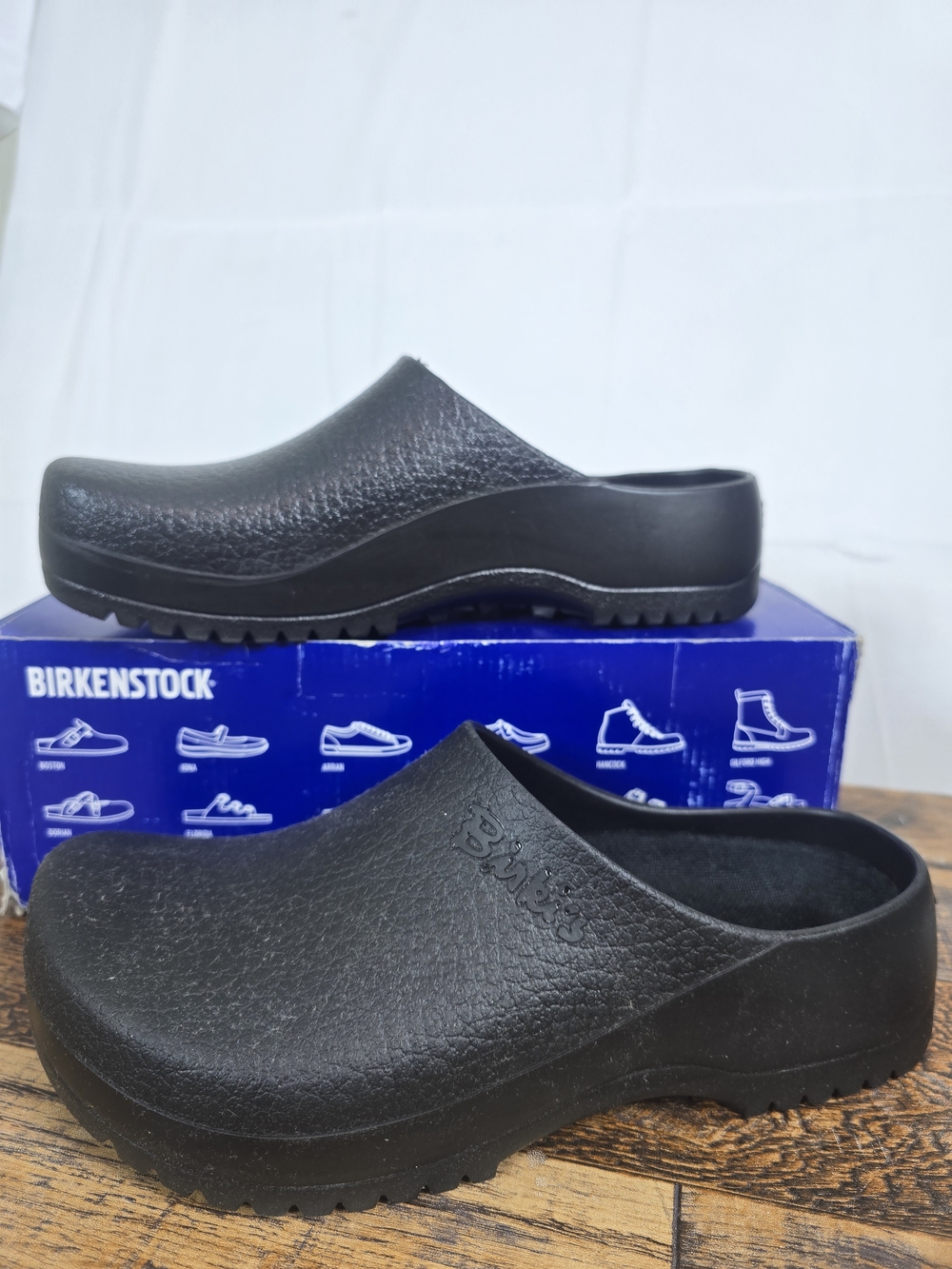 Birkenstock Unisex Super Birki Black Slip On Clog Size 9 - Picture 5 of 16